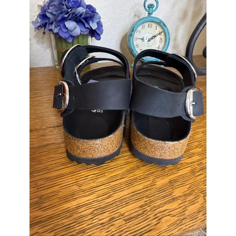 NEW Birkenstock Men’s/Women’s Milano Big Buckle Sandal Black Size11/L 9/M Summer